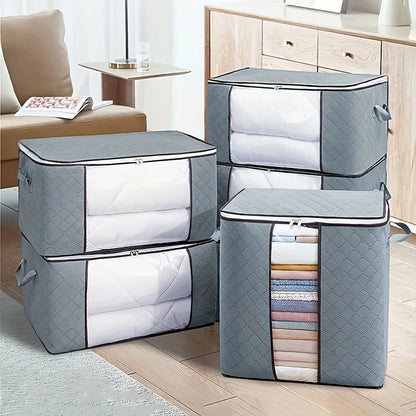Extra Large Clothing & Quilt Storage Organizer Bag with Window