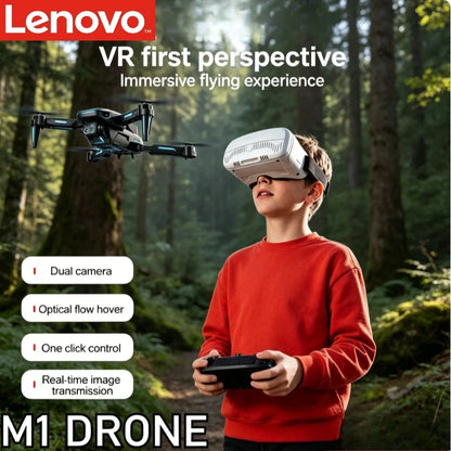 Lenovo M1 Foldable Drone HD Camera Optical Flow Positioning VR Glasses Portable RC Quadcopter Outdoor Aerial Aircraft