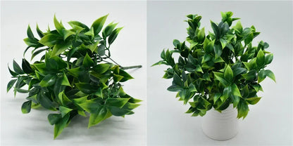 Artificial Plant Small Boston Fern Green Grass Home Decoration Fake Plant Leaves Greenery Home Garden Party Wedding Decorations