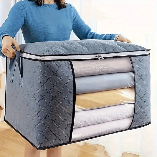 Extra Large Clothing & Quilt Storage Organizer Bag with Window
