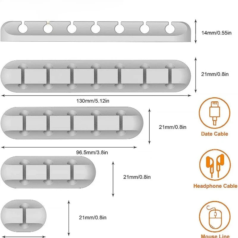 Wire Organizer Mobile Phone Charging Cable Data Cable Wire Routing Storage Cable Organizer Snap Clip