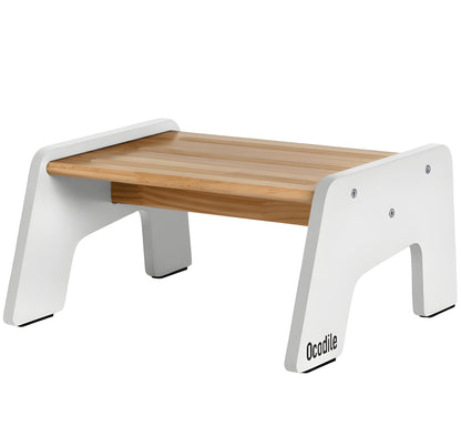 1-Step Wooden Stool for Kids(Multi-Purpose Step Stool for Kitchen, Bath, and Potty Training)