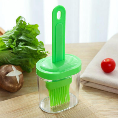 BBQ Brush Cleaning Nylon/Silicone Brush Baking Bread Cooking Oil Cream Tools Multipurpose Kitchen Utensil Tool Silicone Oil Bottle Brush Barbecue Portable Dining Restaurant Kitchen Cooking BBQ Accessories