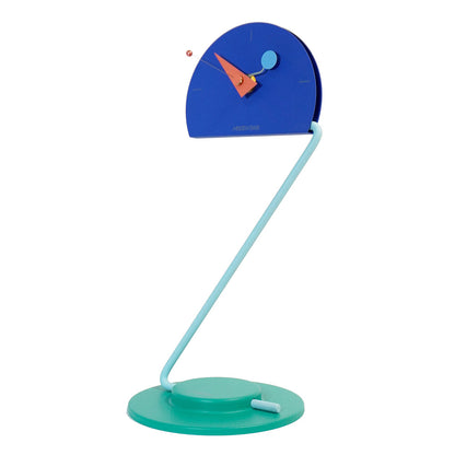 Peacock Desk Clock in Blue