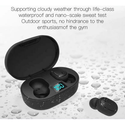 Bluetooth Earphone Wireless Ear Buds 5.0 LED Display Button Control Quality Sound Earphones in-Ear Headphones For Workouts And Running