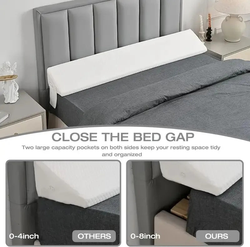 Air Layer Fabric Gap Filler Pillow – Diamond-Shaped Pocket Cushion
