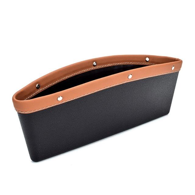 Car Organizer Storage Car Seat Slit Gap Pocket Multifunctional Driver Seat Catcher Cup Holder Car Accessories PU Leather Car Seat Gap Organizer Universal Fit Storage Pockets Adjust Set Car Seat Crevice Storage Box Helps Reduce Distracted Driving