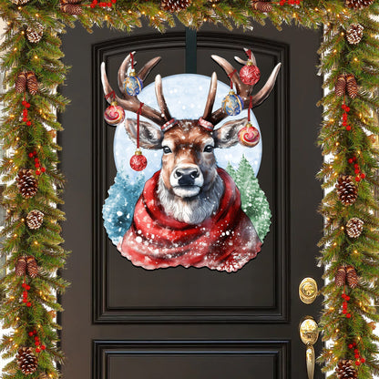 Christmas Mood Holiday Door Decor  by G. Debrekht - Christmas Decor - 8611034H