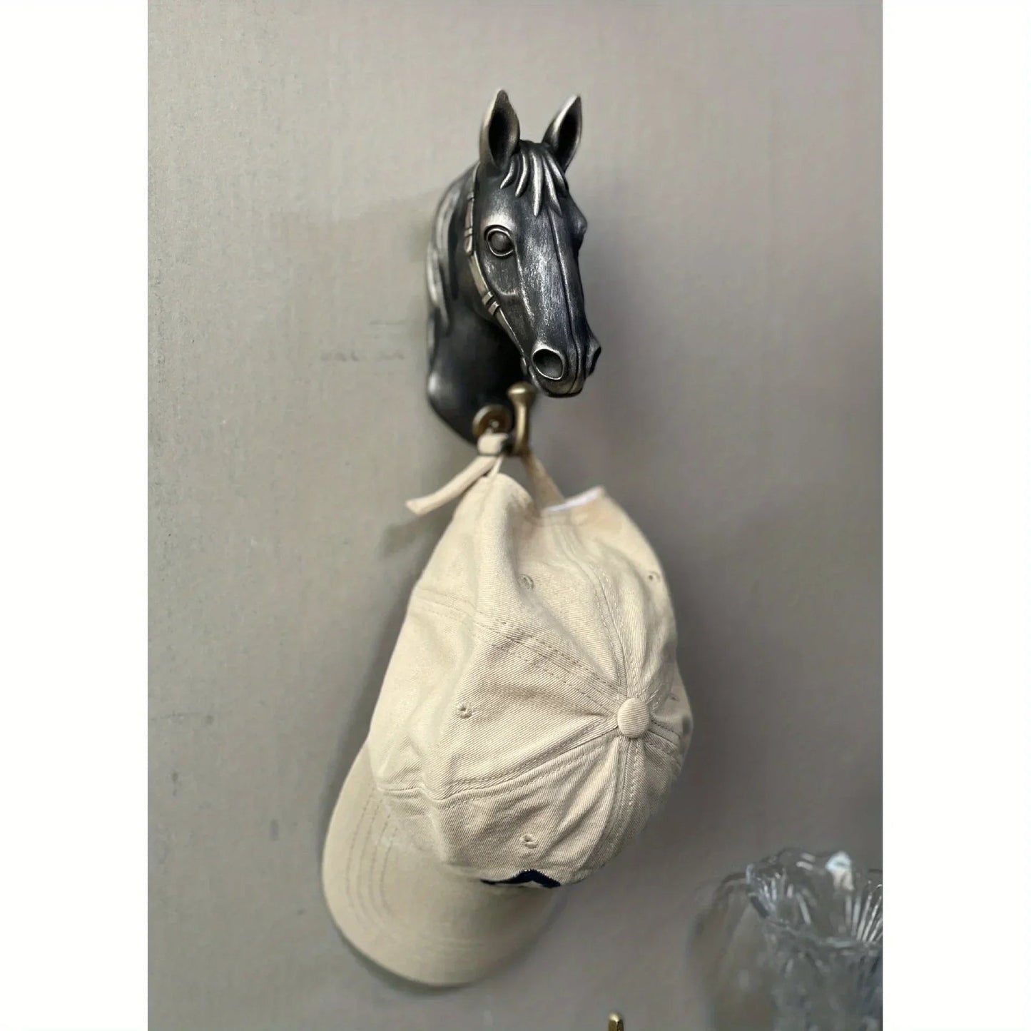 Coat Hanger - Horse Head Grey