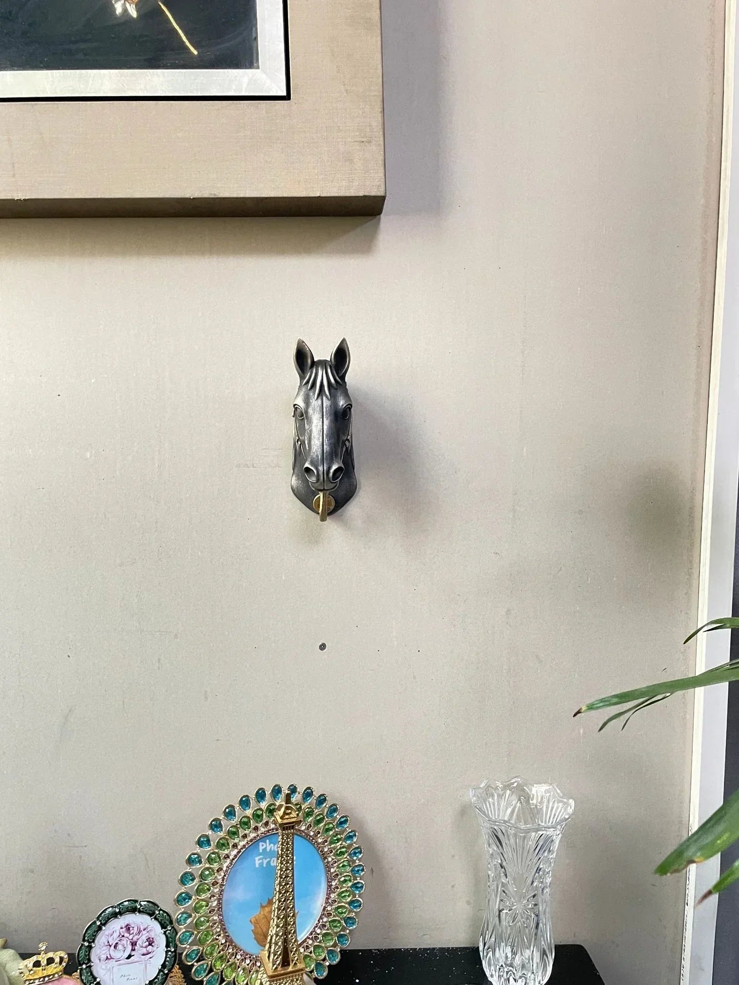 Coat Hanger - Horse Head Grey