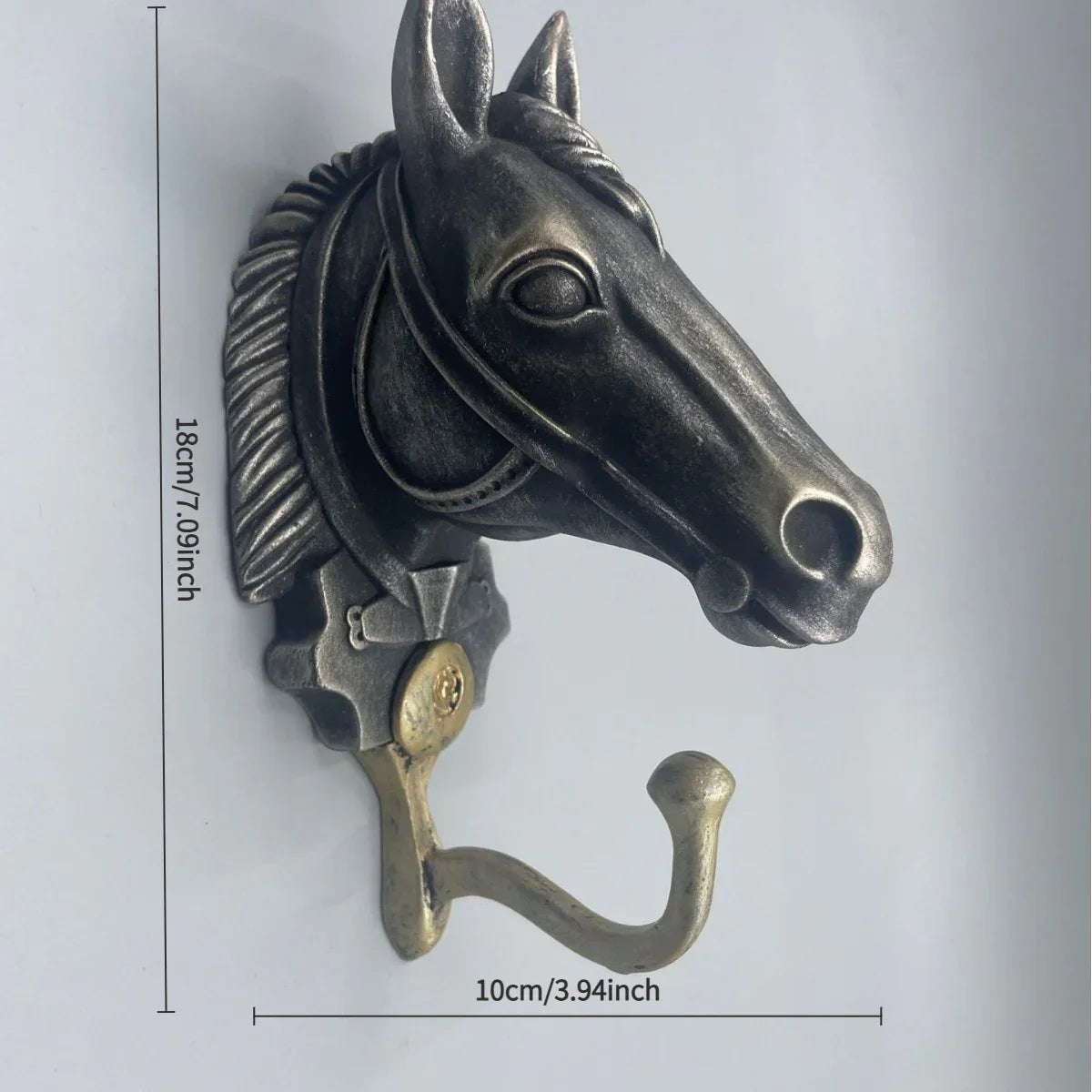 Coat Hanger - Horse Head Grey