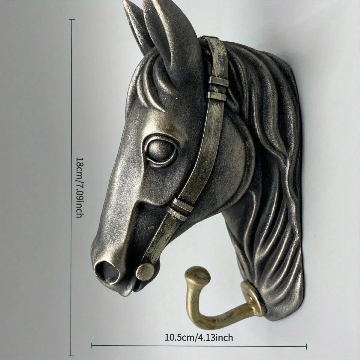 Coat Hanger - Horse Head Grey
