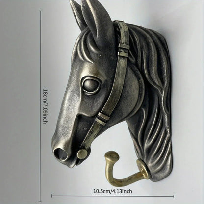 Coat Hanger - Horse Head Grey