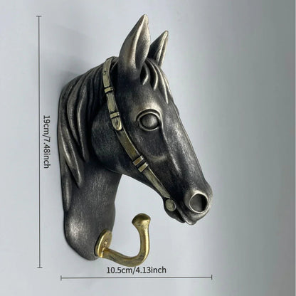Coat Hanger - Horse Head Grey