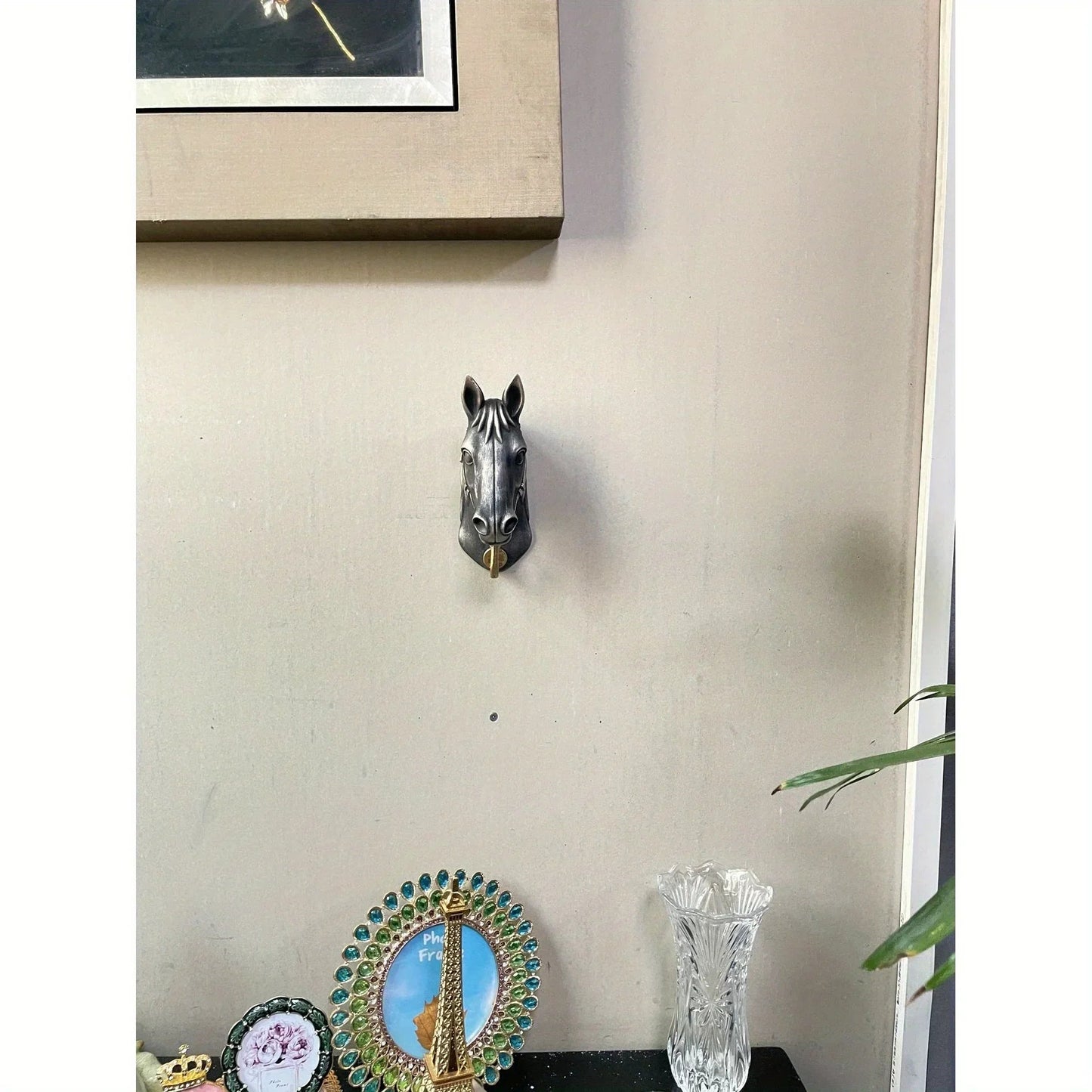 Coat Hanger - Horse Head Grey