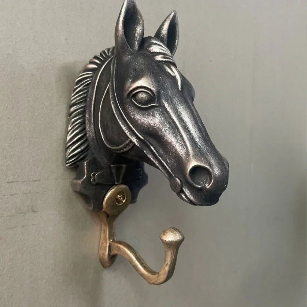 Coat Hanger - Horse Head Grey