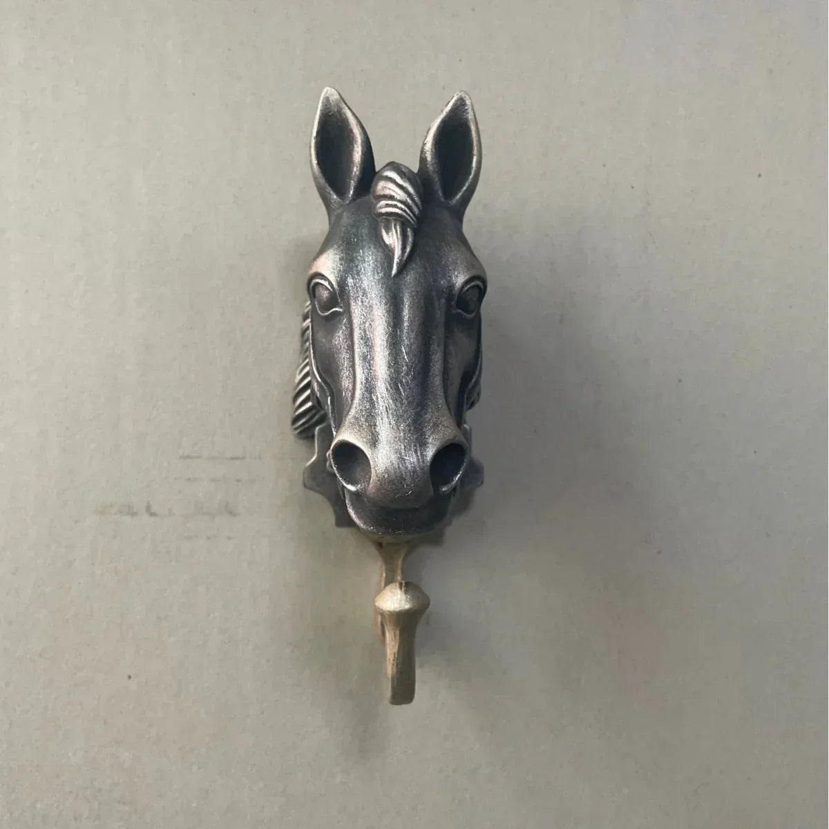Coat Hanger - Horse Head Grey