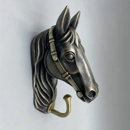 Coat Hanger - Horse Head Grey