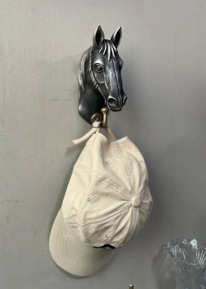 Coat Hanger - Horse Head Grey