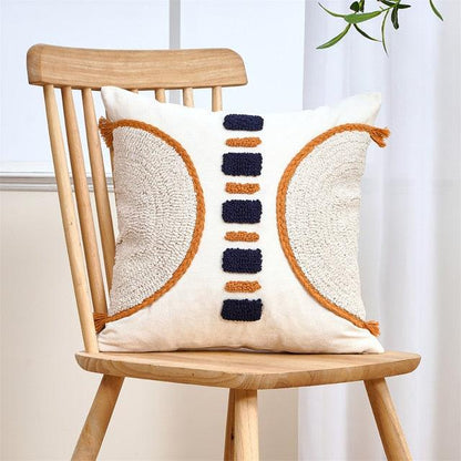 Cushion Cover Cotton Linen Pillowcase Tufted Beige Decorative Fashionable Cotton Hand-Woven Throw Pillow Covers Tufted  Pillow Covers  Bedroom Throw Pillow Cushion For Bed Home