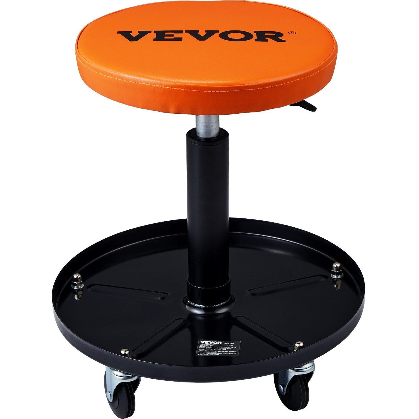 Adjustable Mechanics Rolling Creeper Seat Stool Tool Tray for Shop Garage