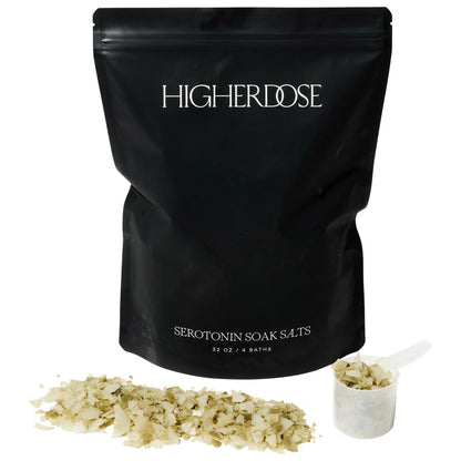 HigherDOSE Serotonin Soak Magnesium Bath Salt for Muscle Relaxation & Mood Boost