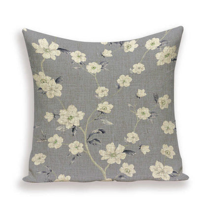 Decorative Plant Flower Throw Pillow Cover Soft Linen Cushion Cover For Living Room Couch Sofa Patio Outdoor Home Decor  Decorative Plant Flower Throw Pillow Covers For Couch Sofa Bed Modern Quality Design Cushion Cover 45x45cm