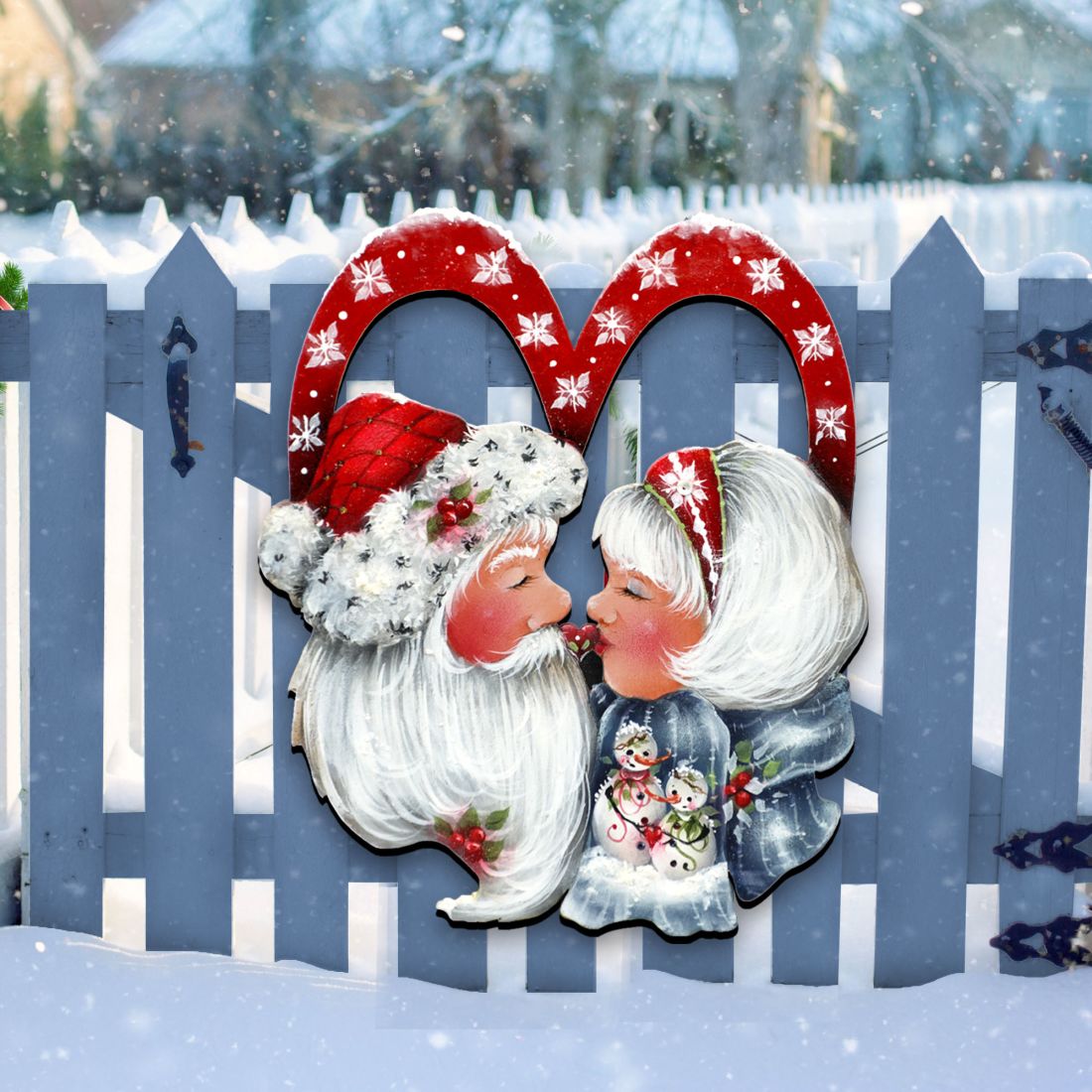 Merry Kissmas! Holiday Door Decor by Jamie Mills-Price - Christmas Decor - 8457514H