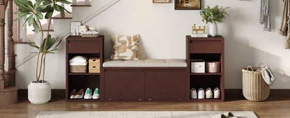 TREXM All-in-One Entryway Storage Bench