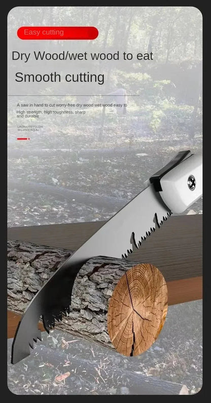 Folding Hand Saw | Portable Pruning and Woodworking Tool