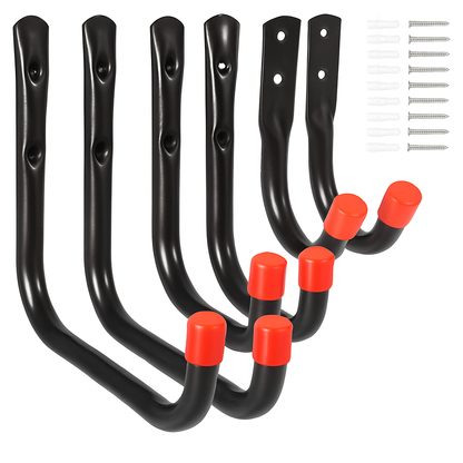 Garage Utility Hooks for Wall Mounts and Tools