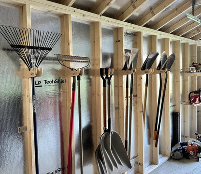 Garden Tool Organizer Hooks - Stud Mounted