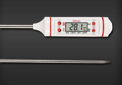 Kitchen Digital BBQ Food Thermometer Meat Cake Candy Fry Grill Dinning Household Waterproof Instant Read Meat Thermometer for Cooking Digital Food Thermometer For Cooking IP67 Waterproof Kitchen Thermometer Probe With Cooking Thermometer Oven Tool