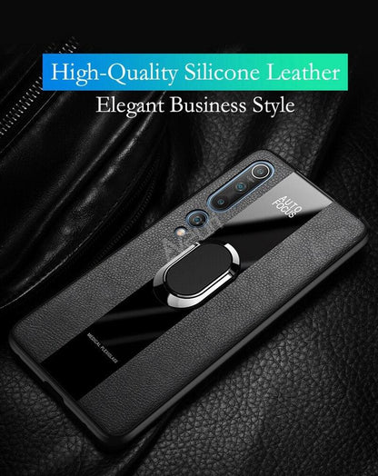 Luxury Leather Phone Case For Xiaomi Mi 11i 9T 10T 11T Pro 11 Lite Redmi Note 9S 7 8 9 10 Pro 8T Cover Case Leather Mobile Phone Case with 360° Rotating Ring Vintage Two Tone Durable Phone Cover