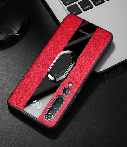 Luxury Leather Phone Case For Xiaomi Mi 11i 9T 10T 11T Pro 11 Lite Redmi Note 9S 7 8 9 10 Pro 8T Cover Case Leather Mobile Phone Case with 360° Rotating Ring Vintage Two Tone Durable Phone Cover