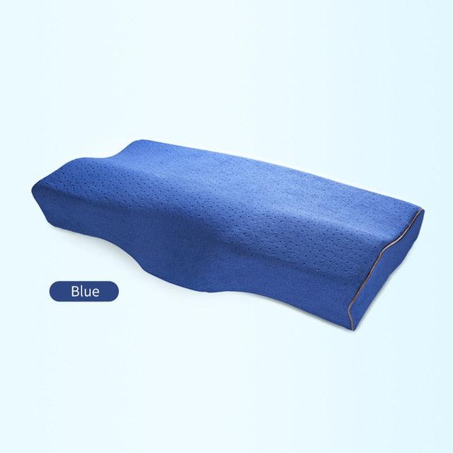 Memory Foam Bed Orthopedic Pillow Neck Protection Slow Rebound Memory Pillow Butterfly Shaped Health Cervical Neck Cotton Pillow Bed Orthopedic Pillow For Cervical Pillow Slow Rebound Adult Neck Guard Pillow Sleep Pillow Orthopedic Contour Memory Foam