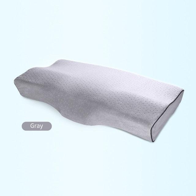 Memory Foam Bed Orthopedic Pillow Neck Protection Slow Rebound Memory Pillow Butterfly Shaped Health Cervical Neck Cotton Pillow Bed Orthopedic Pillow For Cervical Pillow Slow Rebound Adult Neck Guard Pillow Sleep Pillow Orthopedic Contour Memory Foam
