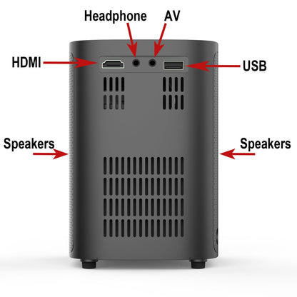 HoliScapes® USB Projector Kit - Spooky Halloween Hollusion Vol. 2 + Projector + 5.5 ft x 9 ft Projection Screen