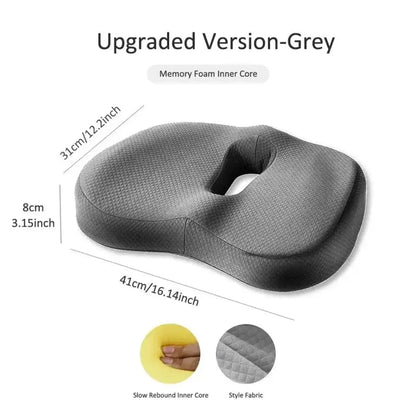 Ergonomic Memory Foam Seat Cushion For Office Chair Back