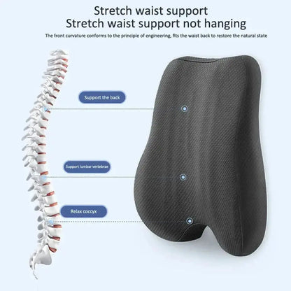 Ergonomic Memory Foam Seat Cushion For Office Chair Back