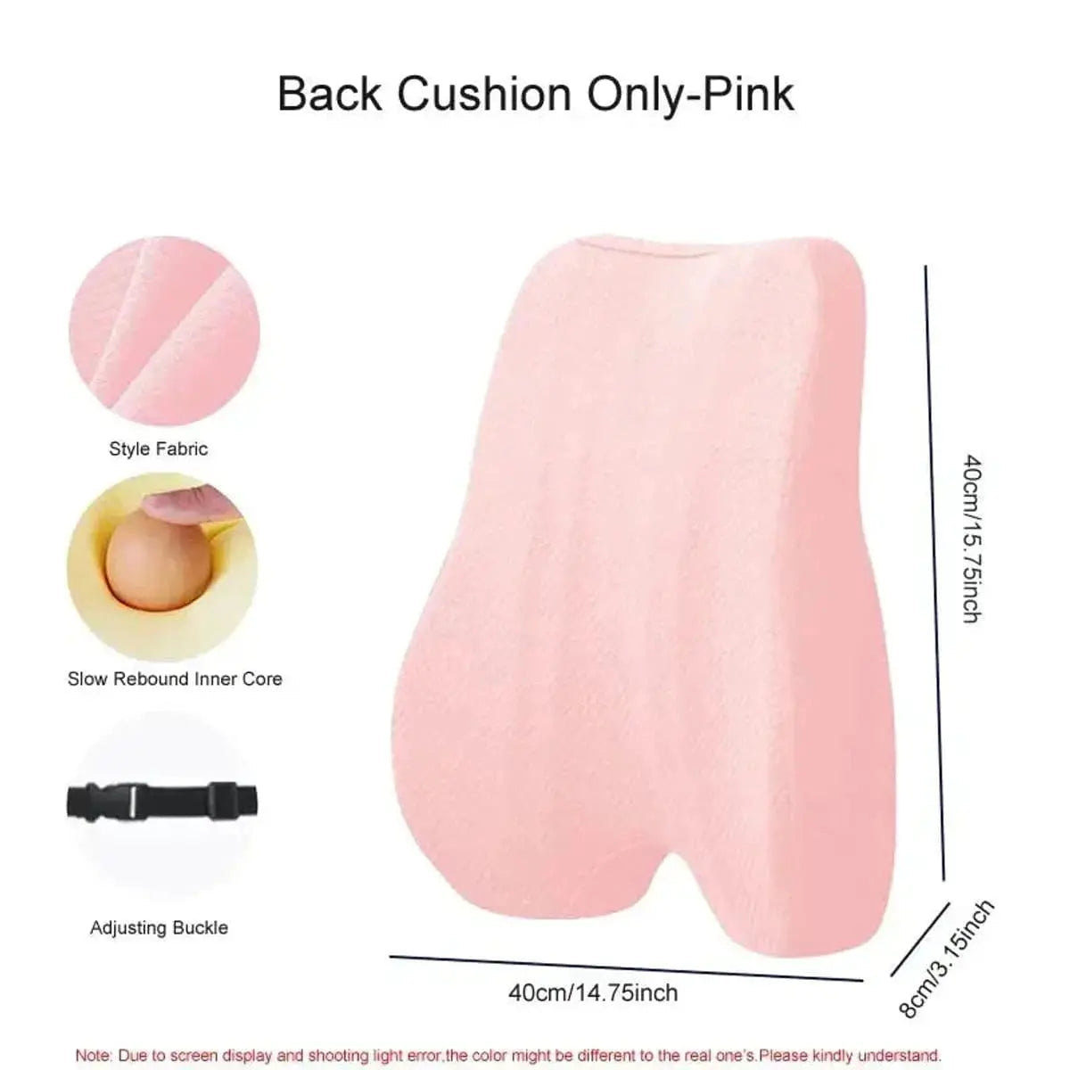 Ergonomic Memory Foam Seat Cushion For Office Chair Back