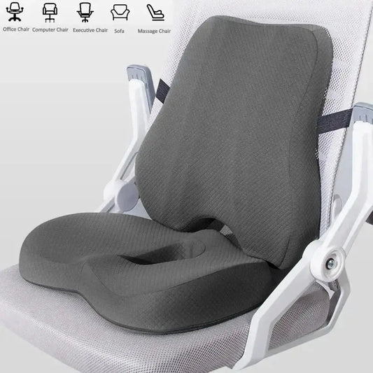 Ergonomic Memory Foam Seat Cushion For Office Chair Back