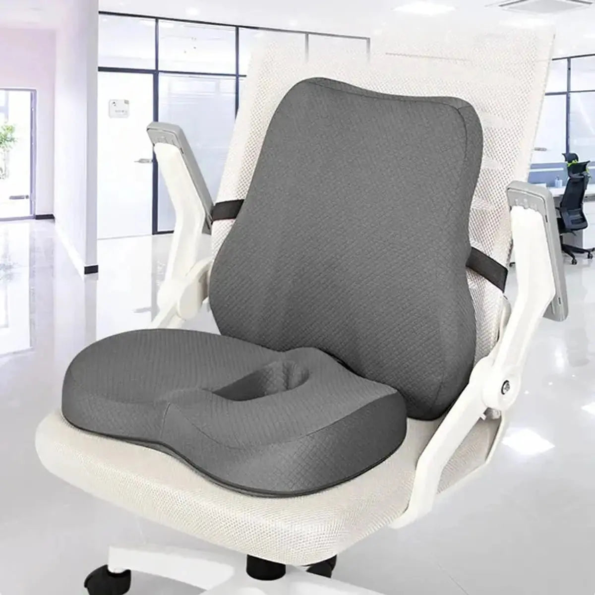 Ergonomic Memory Foam Seat Cushion For Office Chair Back