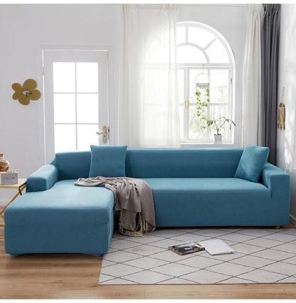 Elegant Elastic Sofa Covers Set for Living Room Chaise Lounge L Shape Corner Stretch Couch Armchair Slipcover Furniture Protector Shaped Sofa Cover Sectional Couch Cover for Living Room Fabric Chaise Lounge Slipcover