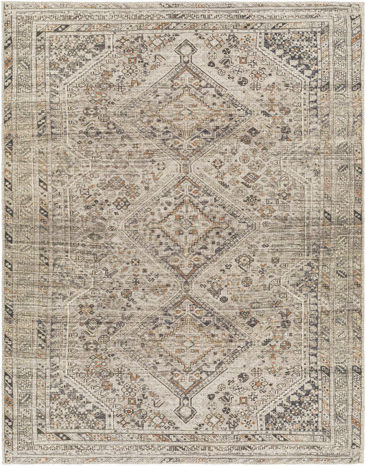 Barny Beige Flat Pile Washable Rug