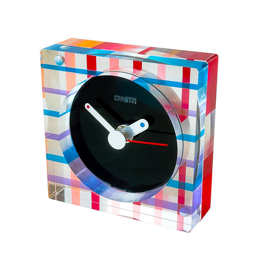 The Original Square Acrylic Clock in Colorful Layers