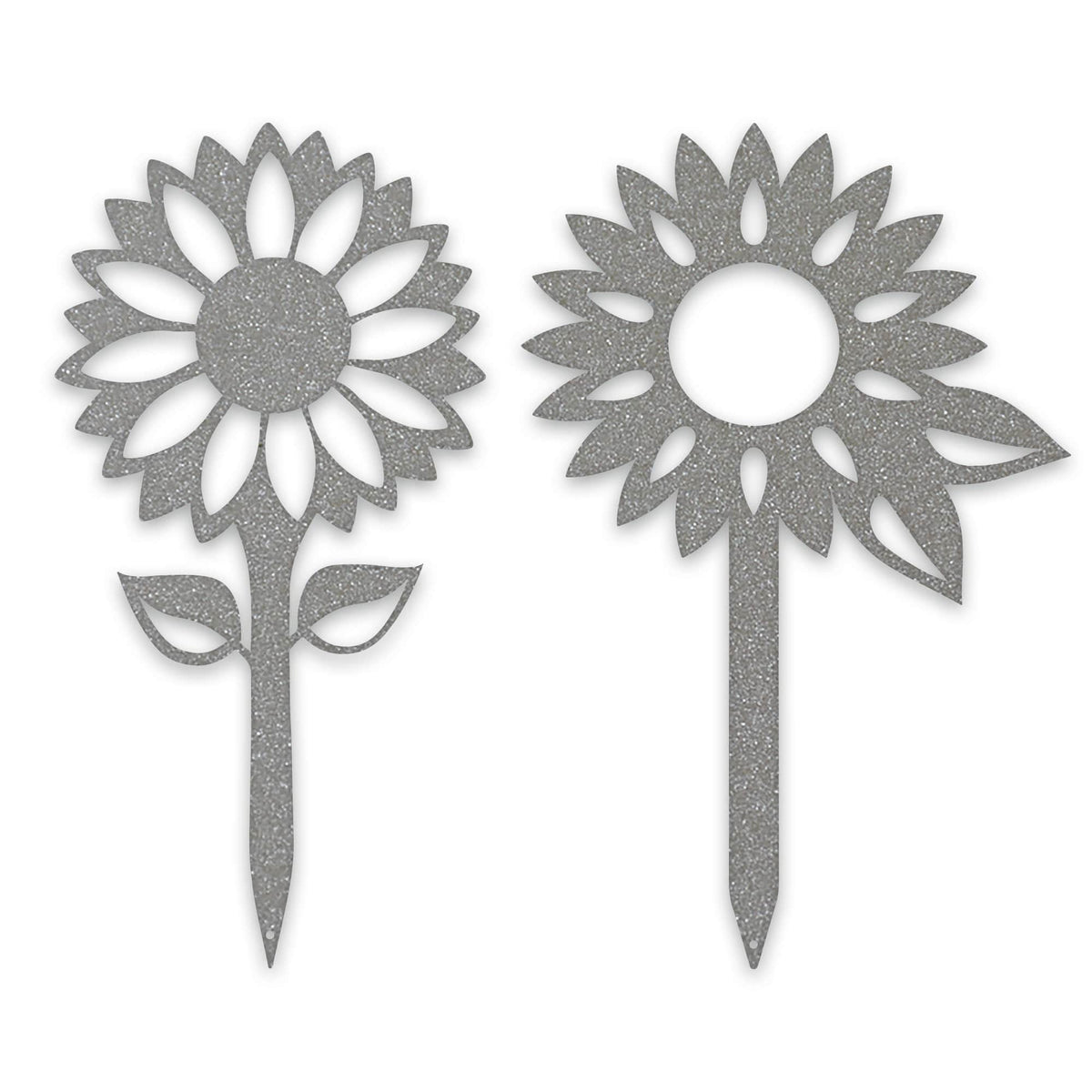 Sunflower Yard & Garden Stake Set - 2 Metal Yard Signs