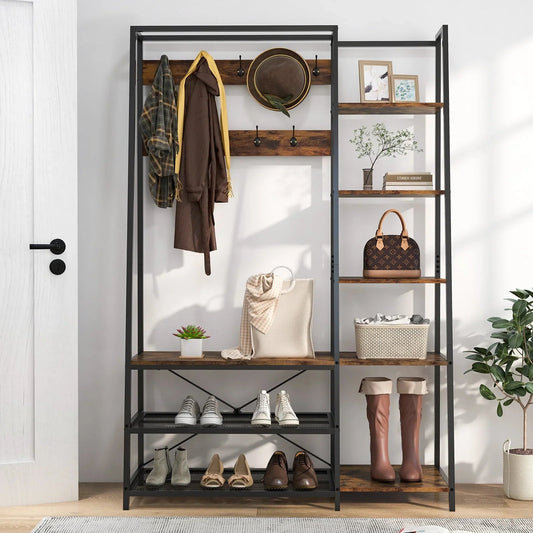 Hall Tree - Storage Wooden Bench
