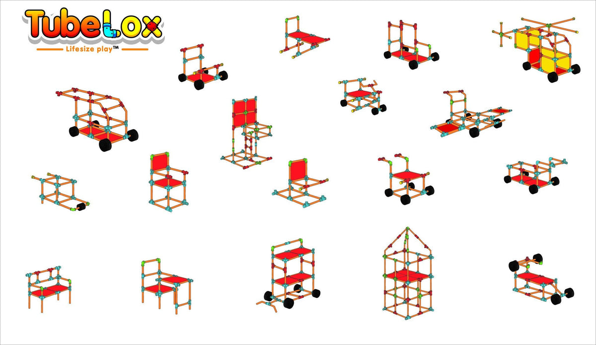 3 x TubeLox Deluxe Set + 3 Storage Bags