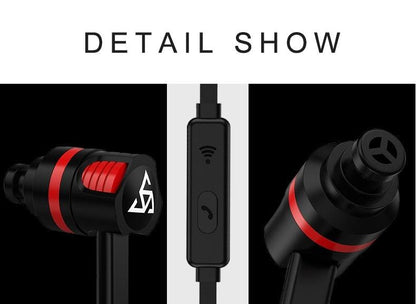 Wired in-Ear Headphones With Tangle-Free Cord Noise Isolating Bass Driven Sound Metal Earphones Carry Case Ear Bud Tips In-ear Earphone  Super Bass Sound Sport Headset With Mic for Phones Ear Phone For Women 3.5mm